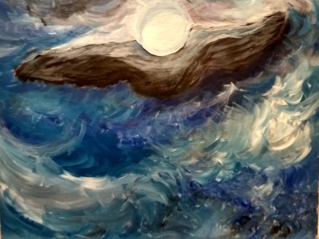 Acrylic Paint on Lauan Panel 12"x 12"
